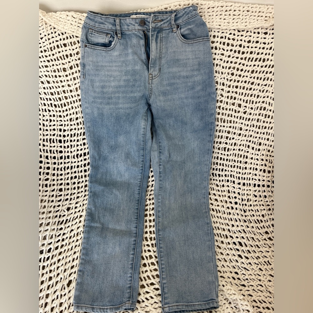PacSun Light Blue Straight Leg Mom Jeans